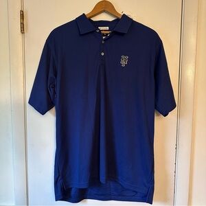 NY Mets Antigua Golf Polo Dark Royal Blue Size Large